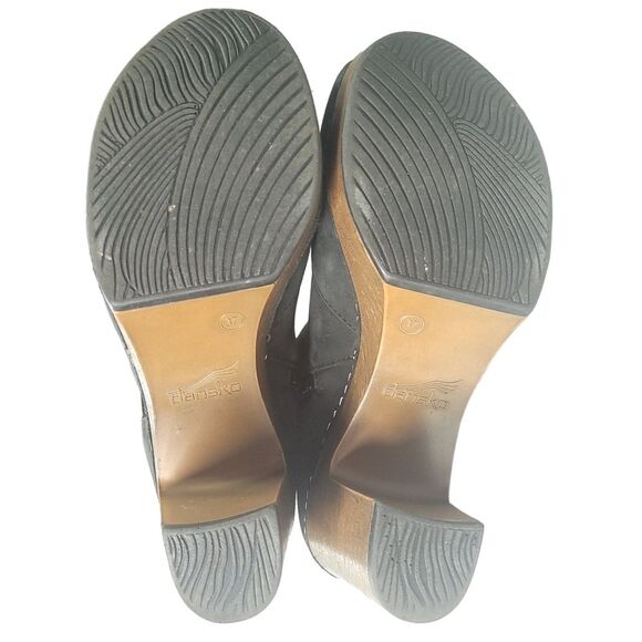 Dansko Delphina Ankle Bootie Black Suede Womens 6.5-7 - Picture 9 of 12